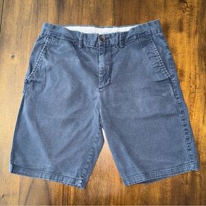 Old Navy Ultimate Slim Built in Flex Flat Front Chino Shorts 30 Blue Inseam 9"